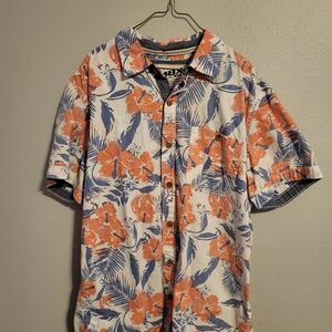 Vibrant Floral Casual Button-Down Shirt